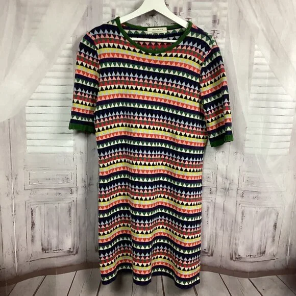 Anthropologie Aldomartins Barcelona Midi Striped Sweater Dress XL - Picture 12 of 12